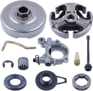 Clutch Drum Fit For Jonsered CS 2171 2165 2163 2071 2063 2065 Sprocket Oil Pump Kit, Clutch Drum, Clutch, 3/8-7T Rim Sprocket, Clutch Bearing, Clutch Washer, E-clip(1.8), Oil Pump