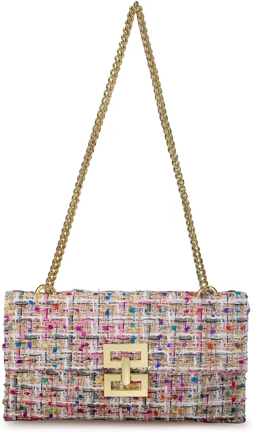 Clutch Purse for Women Evening Bags Handbags for Wedding Party Cocktail Prom Tweed Purses Crossbody Shoulder Bag