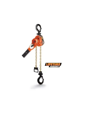 CM BAN15005 Bandit Ratchet Lever Hoist, 16.46" Length, 1-1/2 Ton Capacity, 5' Lift