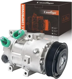 CO29159C Air Conditioner AC Compressor with Clutch Compatible with Hyundai Sonata 2.0L 2.4L 2012-2014, Kia Optima 2.0L 2.4L 2012-2018