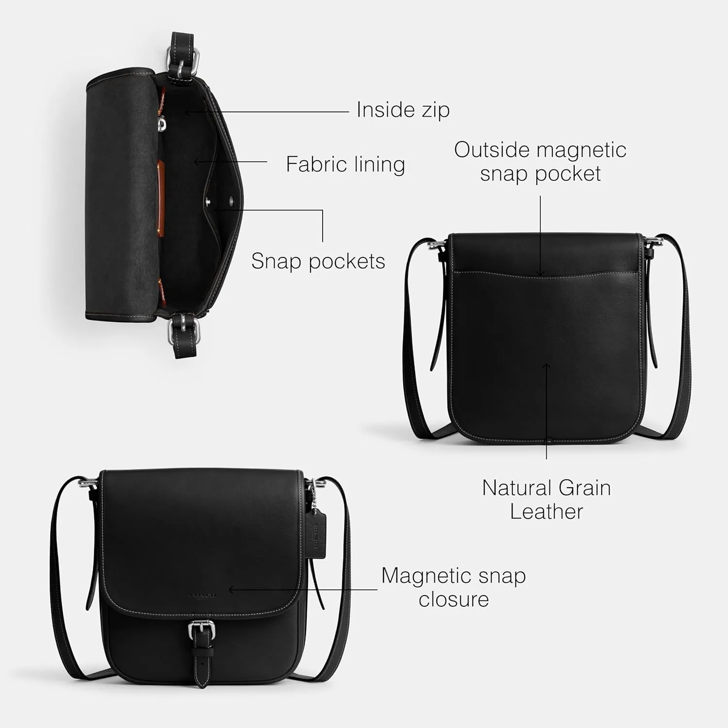 COACH Hitch Flap Crossbody