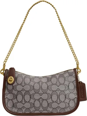 Coach Swinger Bag in Signature Jacquard, B4/Oak Maple