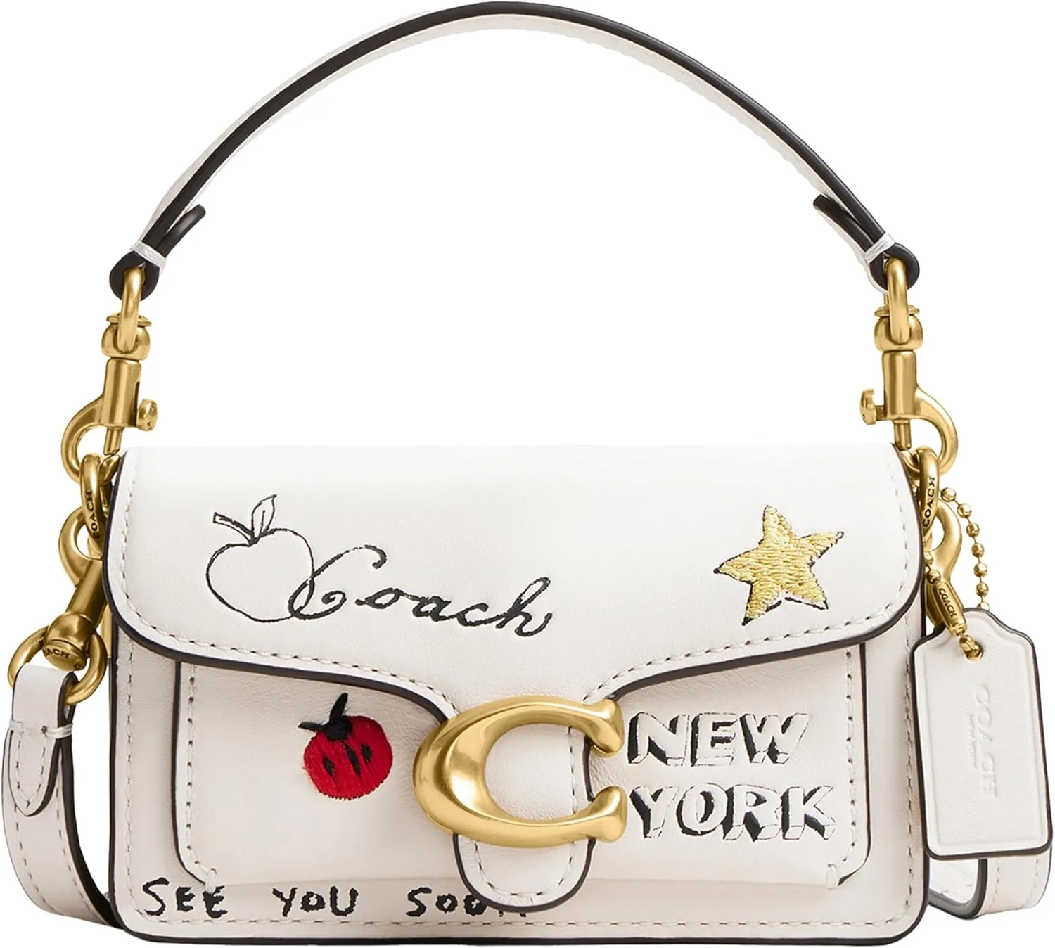 Coach Tabby Bag 12 with Sketch Print, B4/Chalk Multi