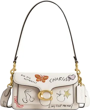 Coach Tabby Shoulder Bag 20 with Sketch Print, B4/Chalk Multi