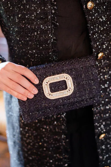 Coco Clutch - Rhinestone Buckle