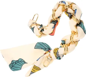 COHEALI Womens Wallet Vintage Decor Ribbon Handbag Chain Single Bag Chain Bag Silk Scarf Bag Chain Purse Bag Chain Silk Strap Handle L Purse Strap Vintage Decor