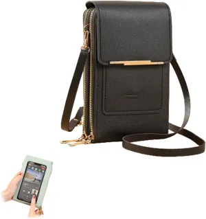 Coincidem Bag, Coincidem Anti-Theft Leather Bag, Multi-Compartment Touch Screen Phone Bag,PU Leather Crossbody Bag Purse