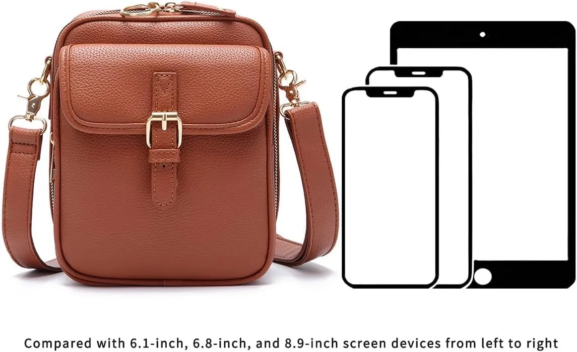 Collaboraten1 Crossbody Leather Bag, Collaboraten Crossbody Bag with Card Slots, Anti Theft Shoulder Leather Bags for Women