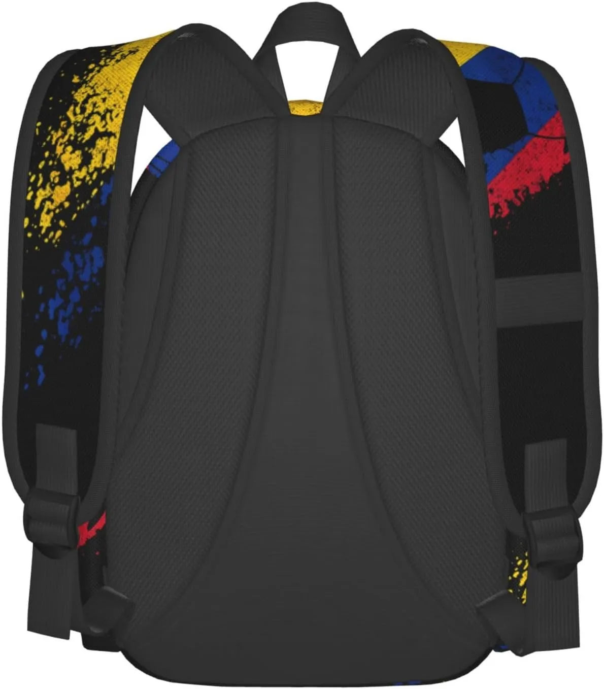 Colombia Soccer Colombian Flag Pride Soccer Player Laptop Commuter Backpack Shoulder Bag Casual Back Pack Daypack Bags With Side Pockets For Work Travel Daily Use