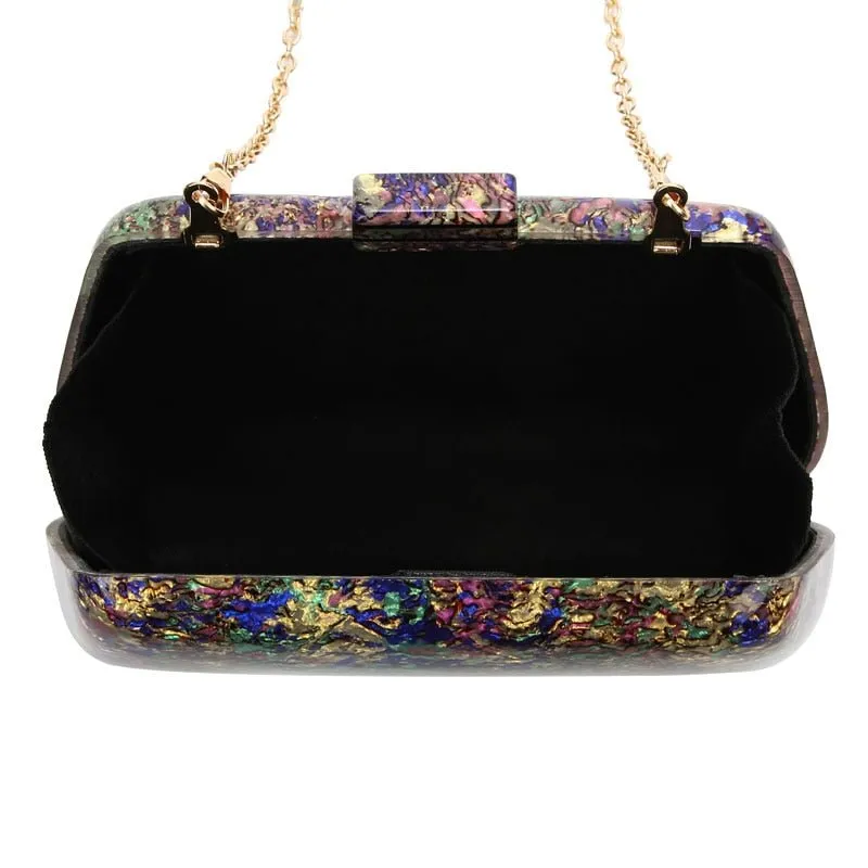 Colorful Hard Acrylic Evening Bag