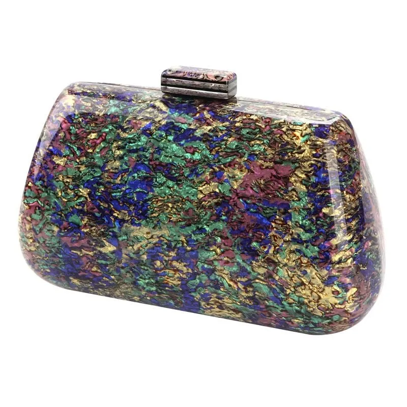 Colorful Hard Acrylic Evening Bag