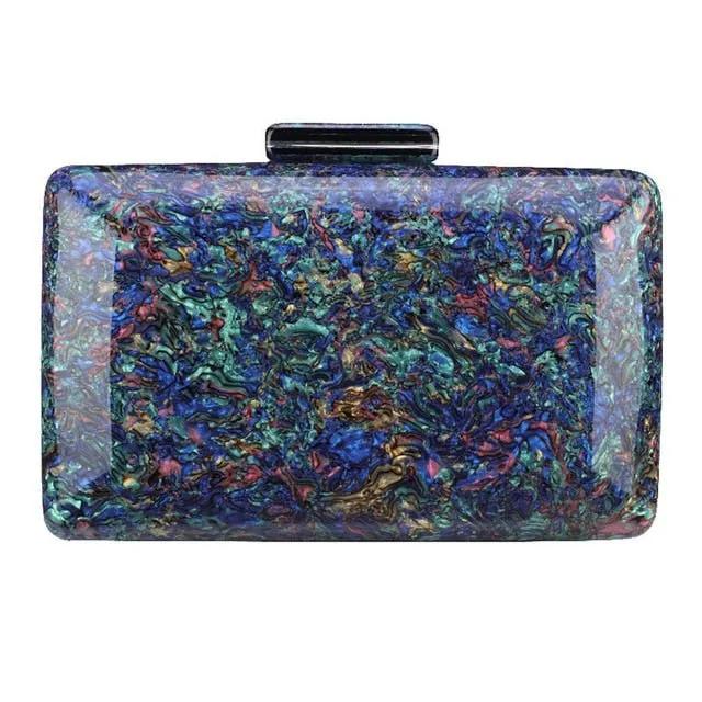 Colorful Hard Acrylic Evening Bag