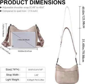 Comeon Crossbody Bags Purses for Women, Pu Leather Trendy Hobo Purse Shoulder Handbag Travel Casual Bag