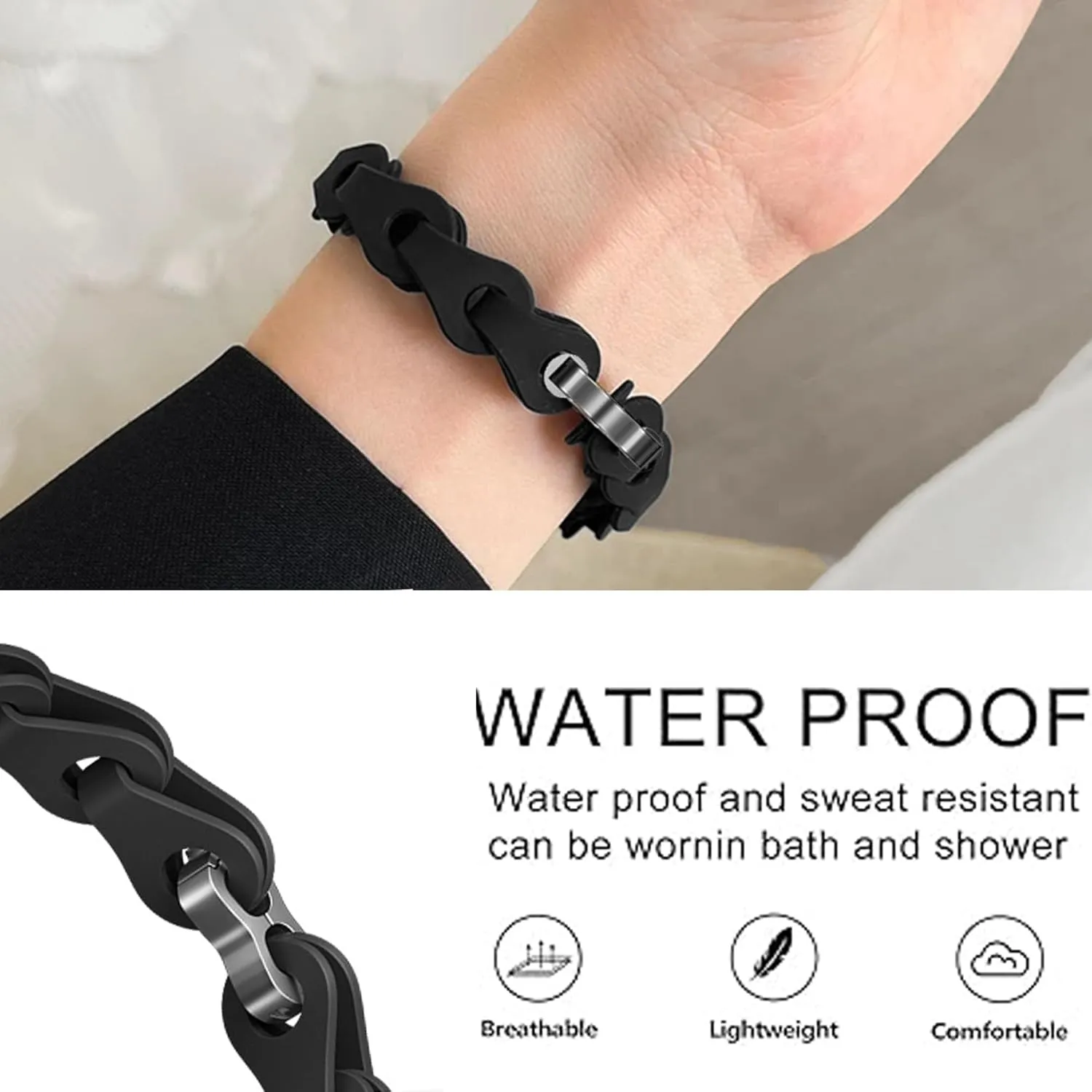 Compatible with AKUMAKA Smart Watch Bands, 16mm, 22mm Elastic Silicone Hollowed Out Replacement Straps Compatible with AKUMAKA CS5 1.47 Inches Fitness Tracker, G39, T90, 209DK Smart Watch