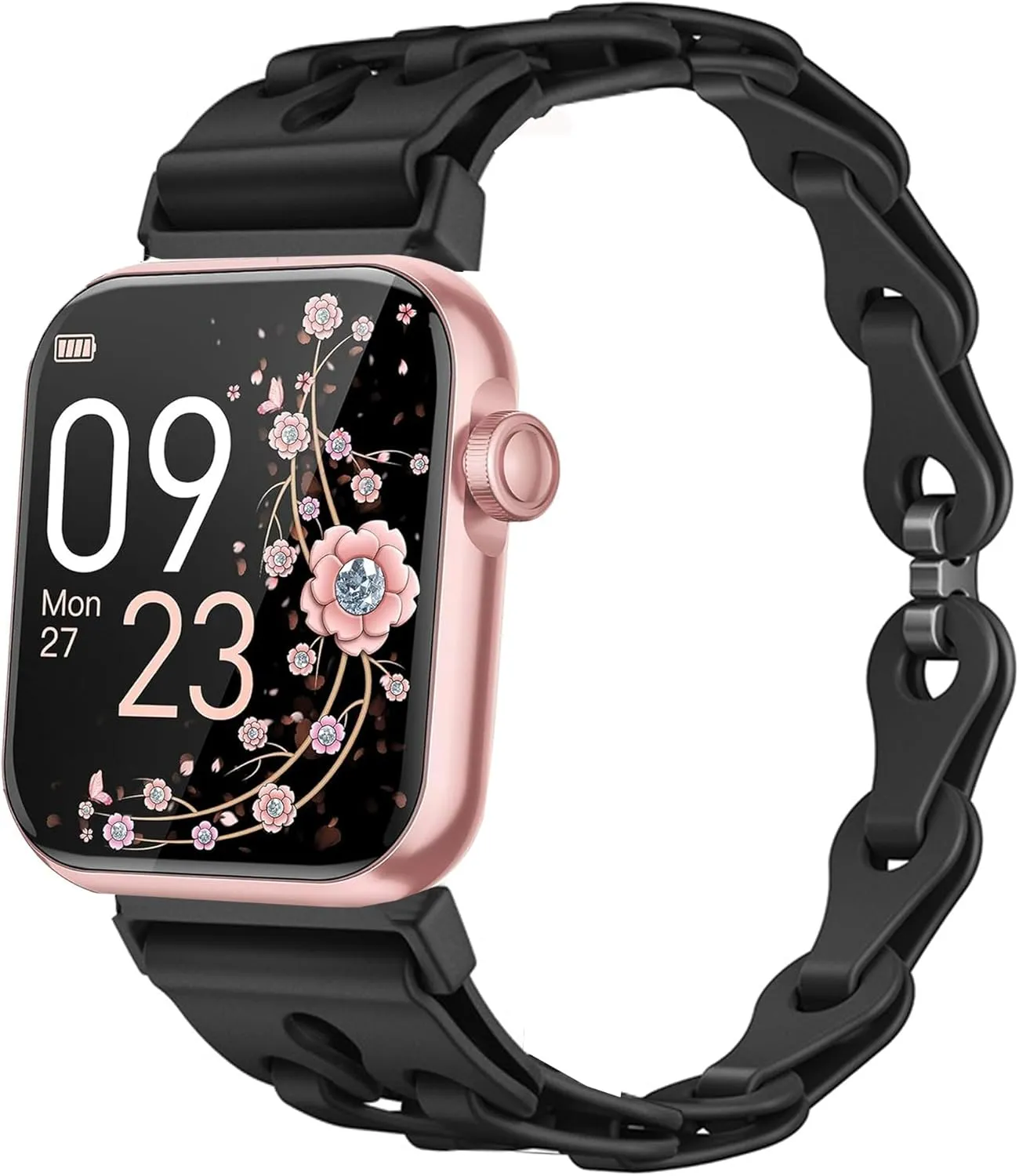 Compatible with AKUMAKA Smart Watch Bands, 16mm, 22mm Elastic Silicone Hollowed Out Replacement Straps Compatible with AKUMAKA CS5 1.47 Inches Fitness Tracker, G39, T90, 209DK Smart Watch