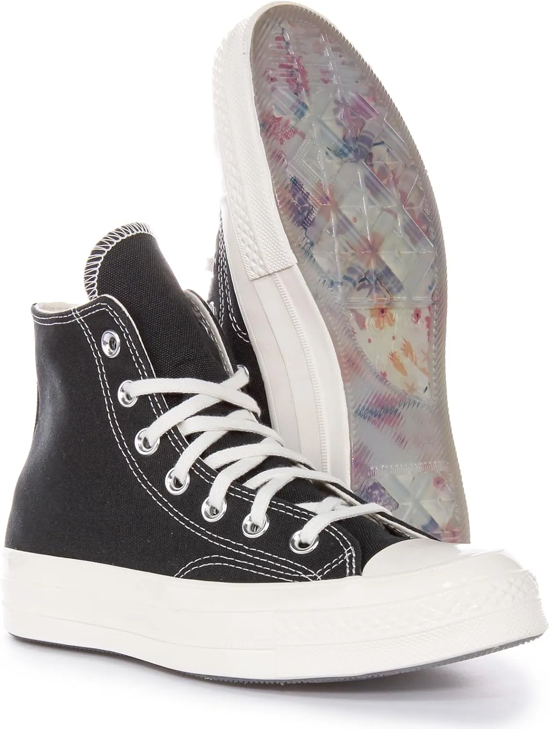 Converse A07108C Women's Chuck Hi Secret Pine Canvas Trainers