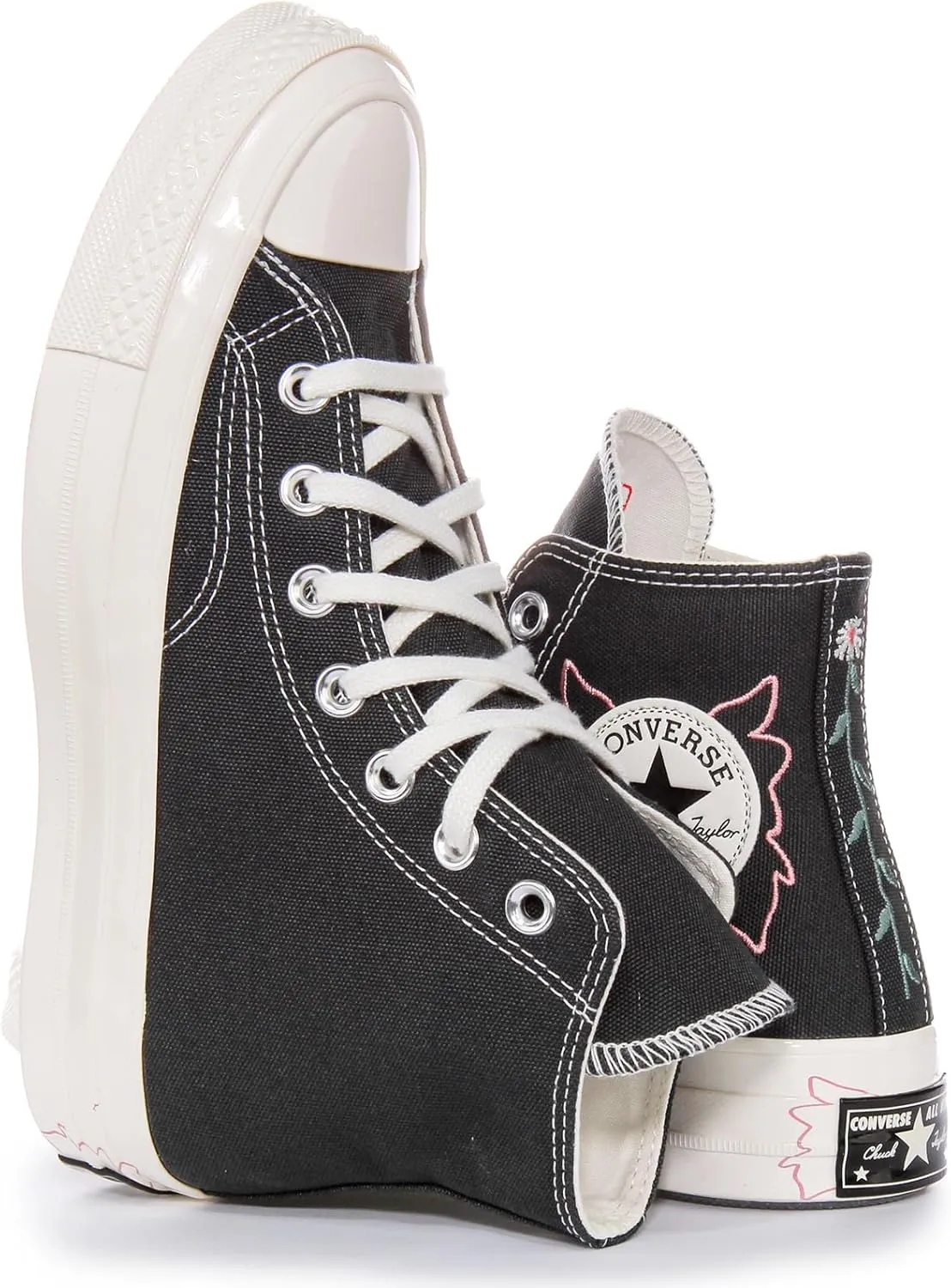Converse A07108C Women's Chuck Hi Secret Pine Canvas Trainers