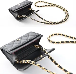 Conversion Kit (Insert Chain) for Chanel Card Holder Wallet On Chain (Gold Chain, 110cm)