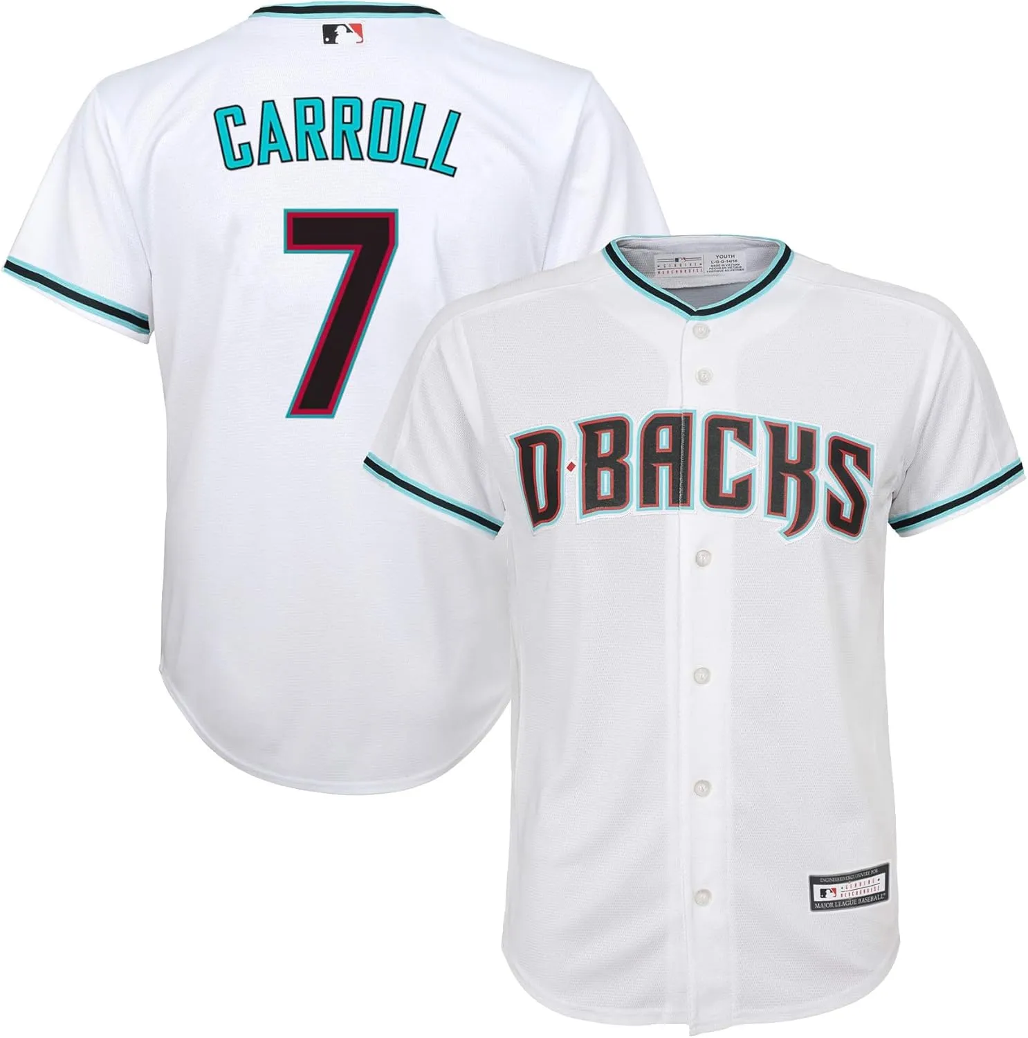 Corbin Carroll Arizona Diamondbacks MLB Kids Youth 8-20 White Home Player Jersey