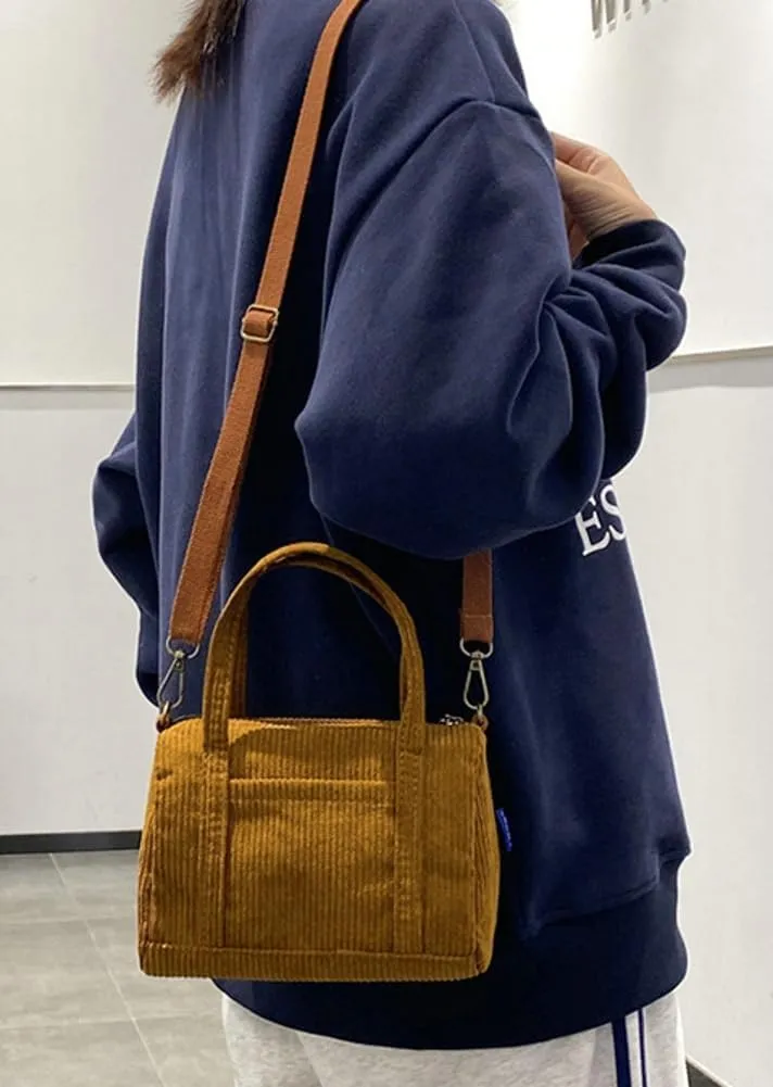 Corduroy Tote Bag for Women Corduroy Shouder Bag Fashion Hobo Bag Purse Boston Bag Purses for Women Crossbody Bag