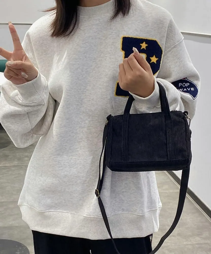 Corduroy Tote Bag for Women Corduroy Shouder Bag Fashion Hobo Bag Purse Boston Bag Purses for Women Crossbody Bag
