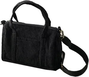 Corduroy Tote Bag for Women Corduroy Shouder Bag Fashion Hobo Bag Purse Boston Bag Purses for Women Crossbody Bag