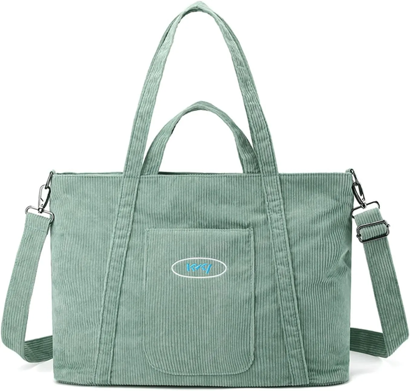 Corduroy Tote - Women's Large Capacity Crossbody & Shoulder Bag