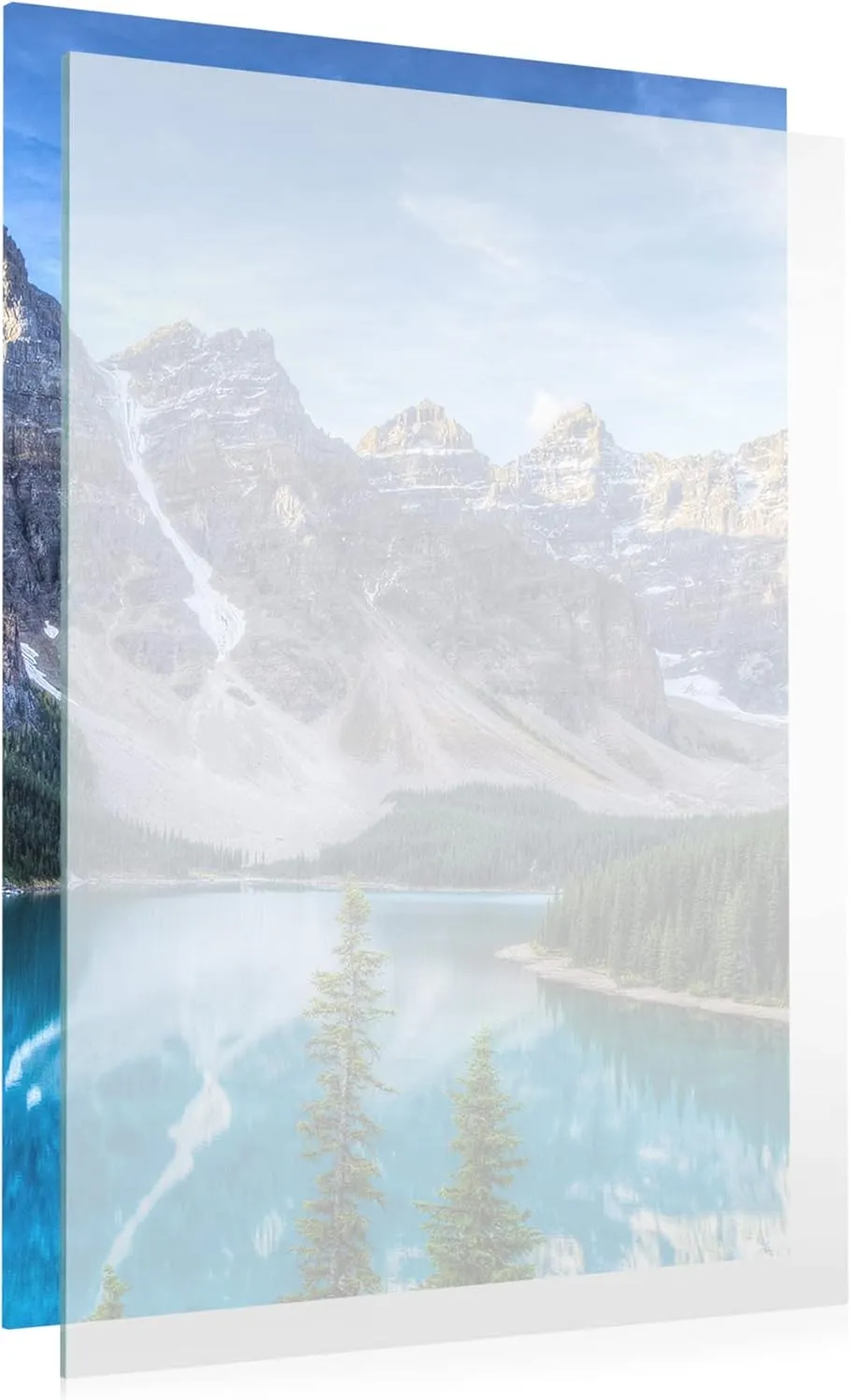 CountryArtHouse 10 Sheets Non-Glare Acrylic Replacement for 5x7 Picture Frame, Replacement Acrylic for 5x7 Photo Frame, UV-Resistant Non-Glare Acrylic Cover Sheet
