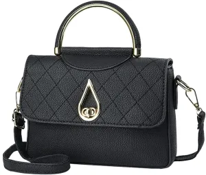 Covelin Women's Small Leather Handbag Tote Shoulder Crossbody Bag