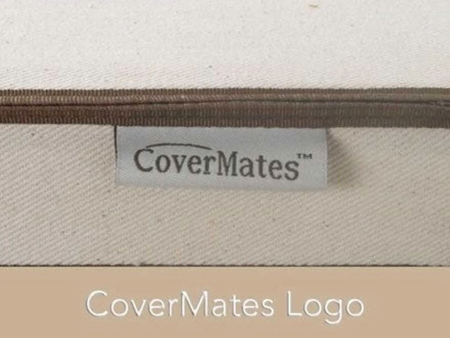 Covermates Keepsakes – Canvas Storage Bag - Premium Canvas - Carrying Handles -Dual Zipper Pulls - Indoor Storage, Natural