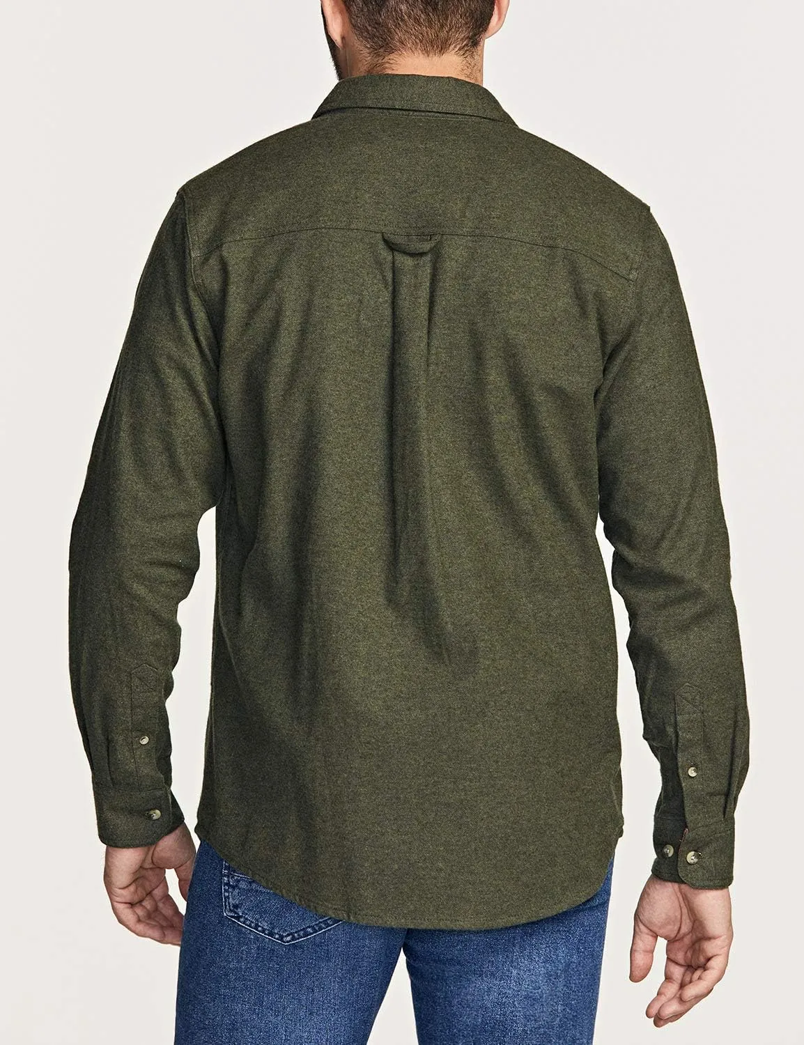 CQR Men's All Cotton Flannel Shirt, Long Sleeve Casual Button Down Plaid Shirt, Brushed Soft Outdoor Tactical Work Shirts