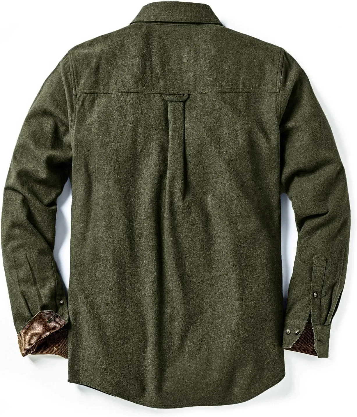 CQR Men's All Cotton Flannel Shirt, Long Sleeve Casual Button Down Plaid Shirt, Brushed Soft Outdoor Tactical Work Shirts