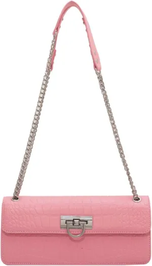 cross-body bag Crocodile Print Chain Shoulder Crossbody Bag
