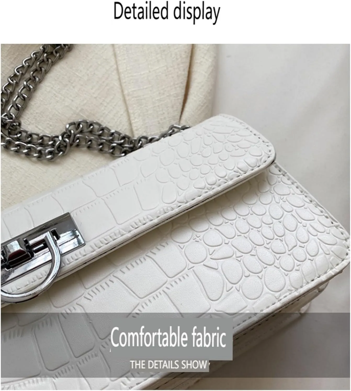cross-body bag Crocodile Print Chain Shoulder Crossbody Bag