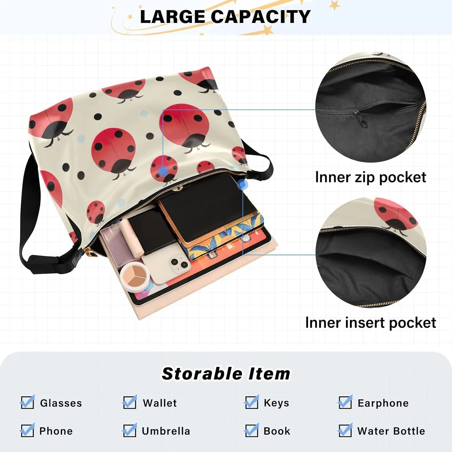 Crossbody Bag for Women Men with Adjustable Strap PU Leather Shoulder Hobo Purse Bag 208001