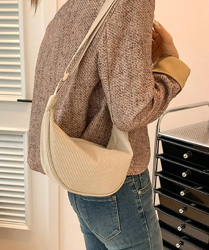 Crossbody Bag Hobo Sling Crescent Bag Women Men Trendy Small Shoulder Bag Purse Dumpling Bag Casual Handbag Adjustable Strap