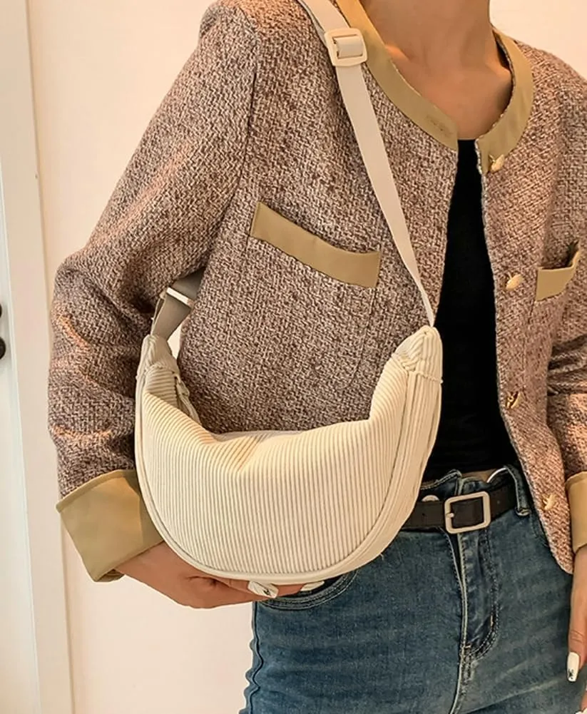Crossbody Bag Hobo Sling Crescent Bag Women Men Trendy Small Shoulder Bag Purse Dumpling Bag Casual Handbag Adjustable Strap