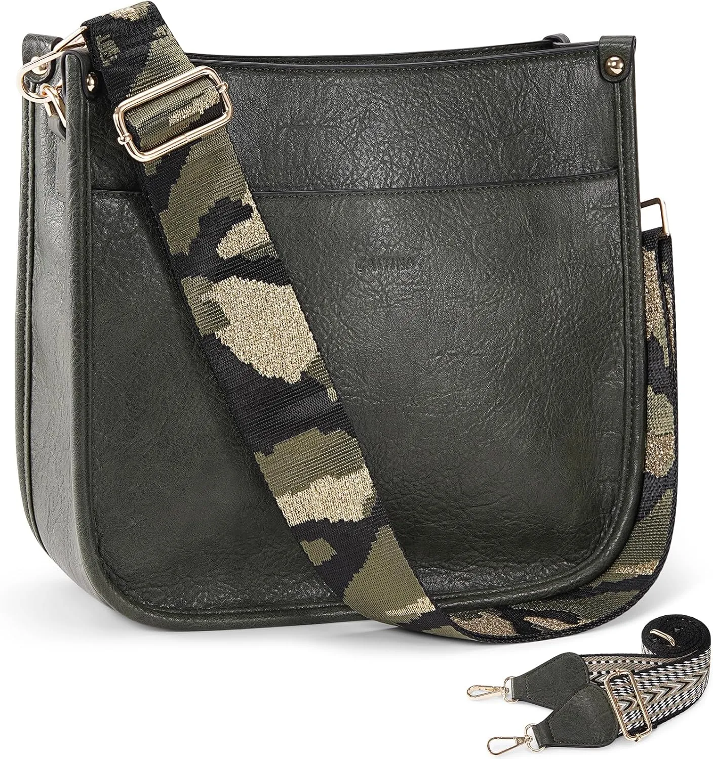 Crossbody Bag Women Vegan Leather Hobo Handbag Trendy Crossbody Shoulder Bag Purses For Women with 2 Adjustable Strap