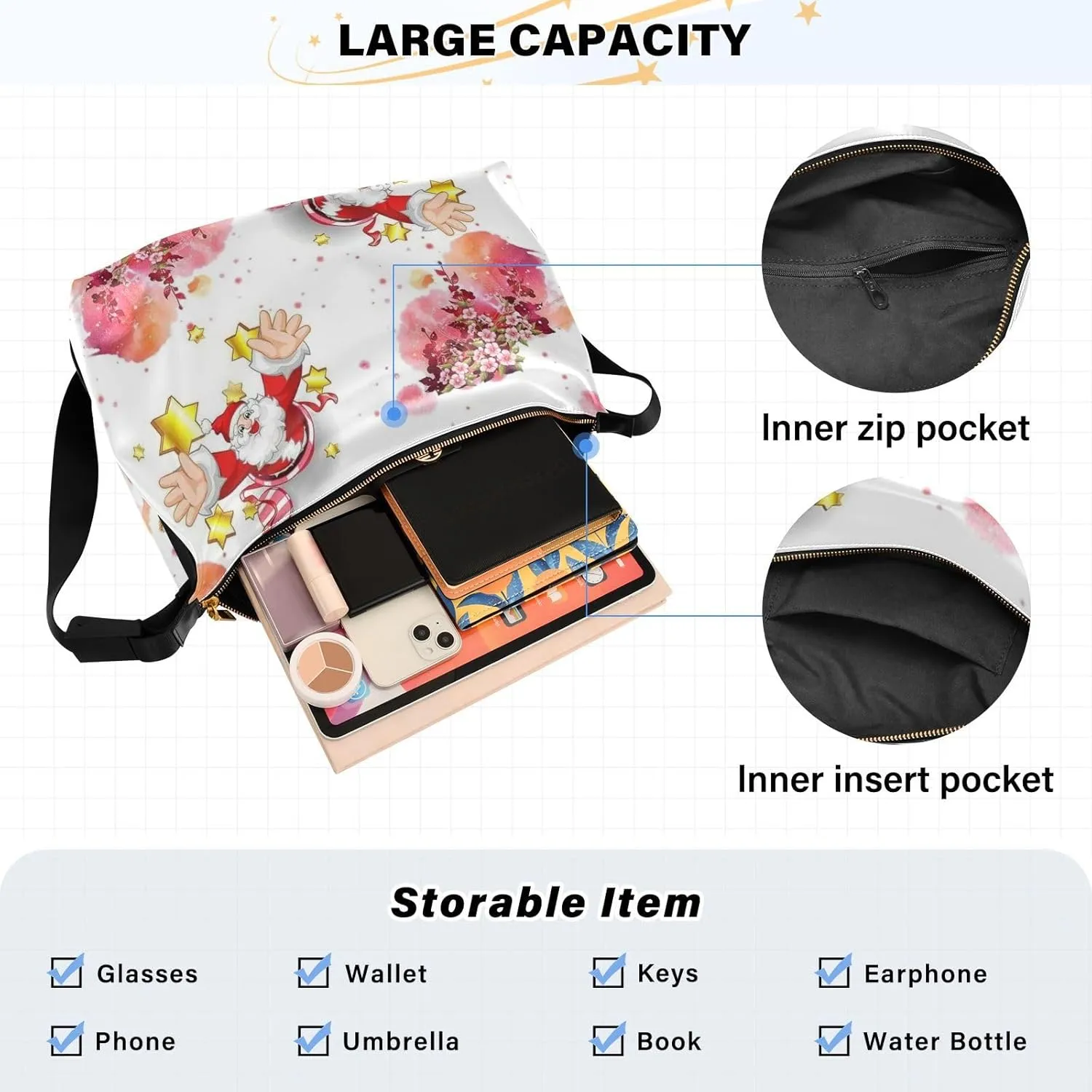 Crossbody Bags for Women Vegan Leather Shoulder Handbag Purses for Women with Adjustable Wide Strap Patternt 1