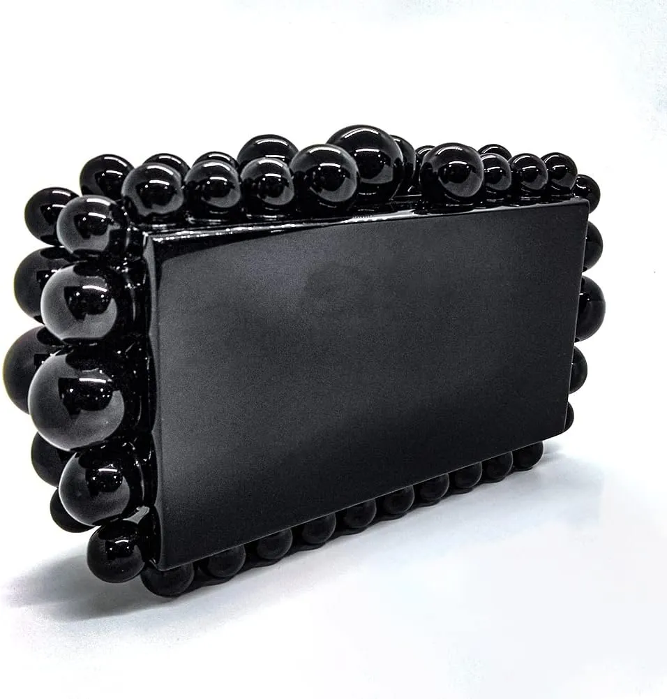 CUXVA Acrylic Evening Clutch Bag for Women Glitter Marble Purse Handbag for Wedding Party Prom