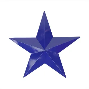 DAK 11.5" Navy Blue Country Rustic Star Outdoor Patio Wall Decoration