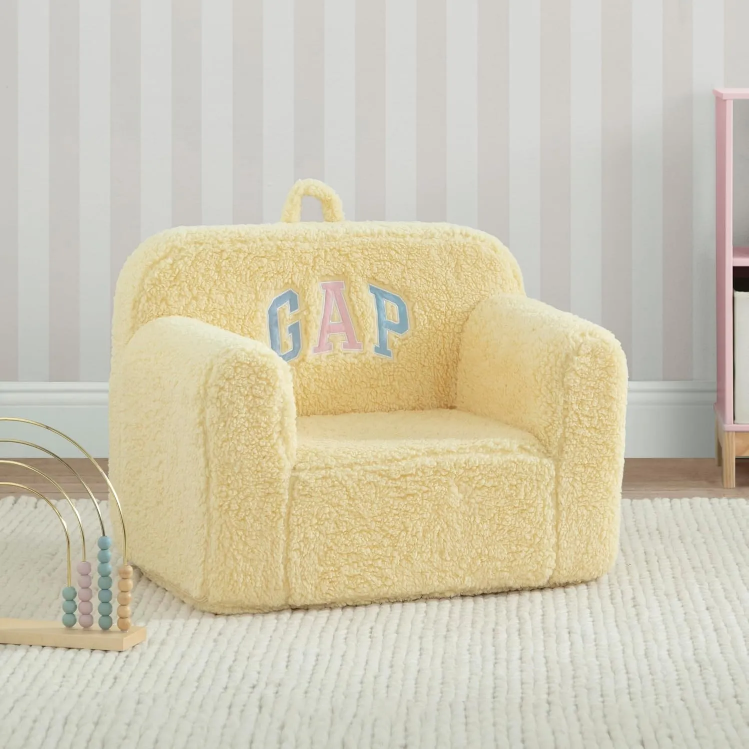 Delta Children babyGap Sherpa Chair- Greenguard Gold Certified, Yellow