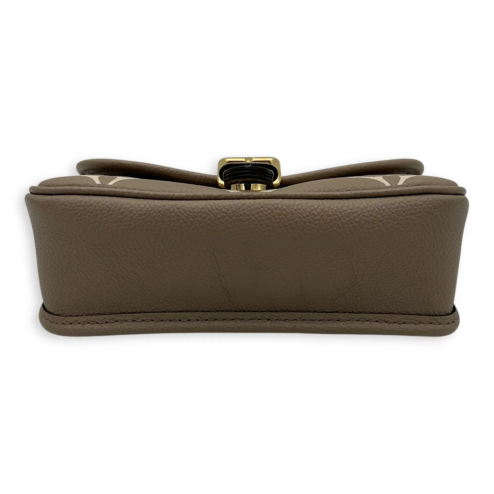 Diane Crossbody Bag Nano Beige in Empreinte Leather, Gold hardware