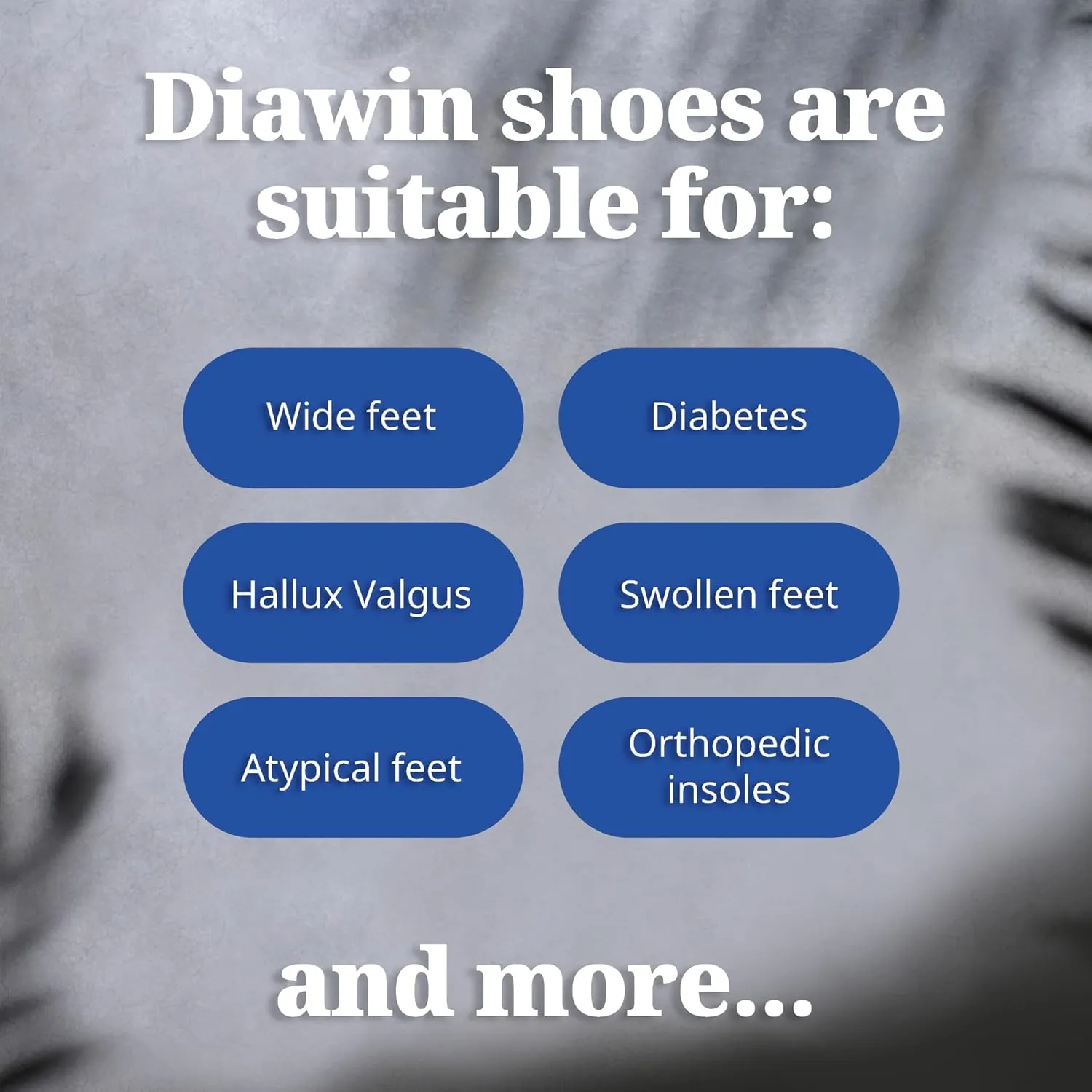 diawin Diabetic Wide Shoes for Men & Women – Adjustable Strap, Extra Depth, Wide Toe Box for Sensitive, Diabetic Feet, Comfortable Walking Shoes for All-Day Use