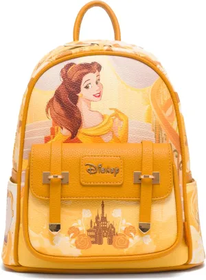 Disney Beauty and the Beast Belle 11" Vegan Leather Fashion Mini Backpack