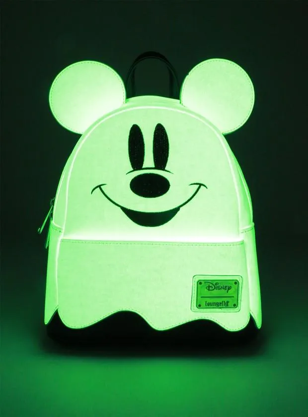 Disney Mini Backpack Ghost Mickey Cosplay Glow in the Dark Loungefly