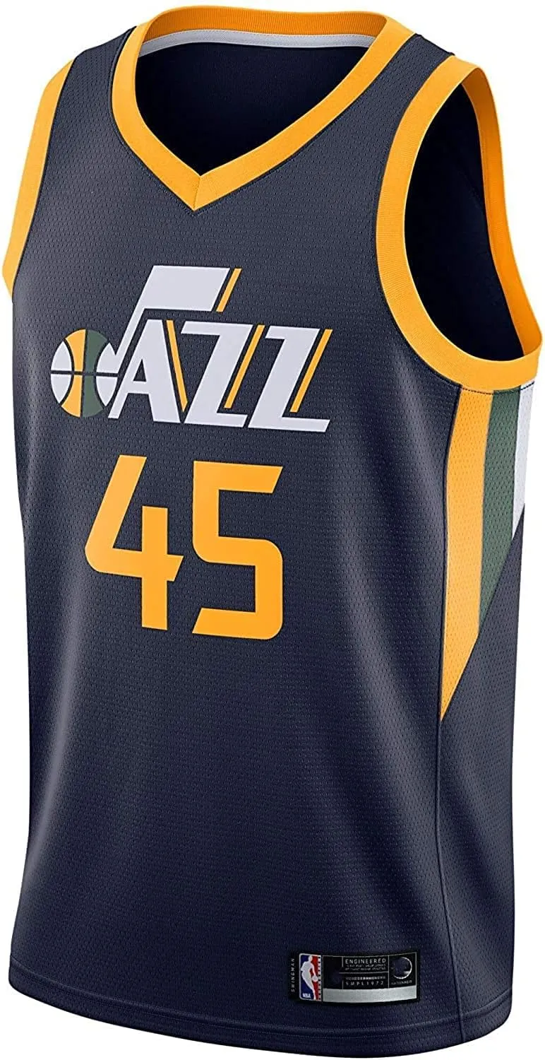 Donovan Mitchell Utah Jazz #45 Youth 8-20 Navy Icon Edition Swingman Jersey
