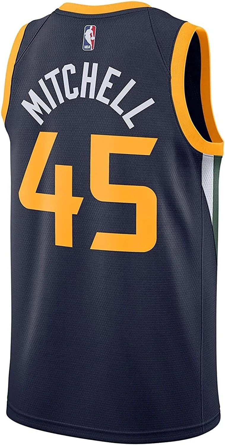 Donovan Mitchell Utah Jazz #45 Youth 8-20 Navy Icon Edition Swingman Jersey