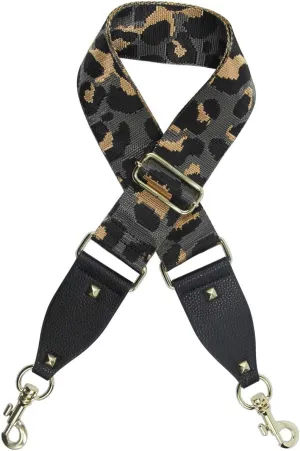 Duwi Wide Purse Strap Multicolor Striped Guitar Style Strap Adjustable Canvas Crossbody Bag Strap