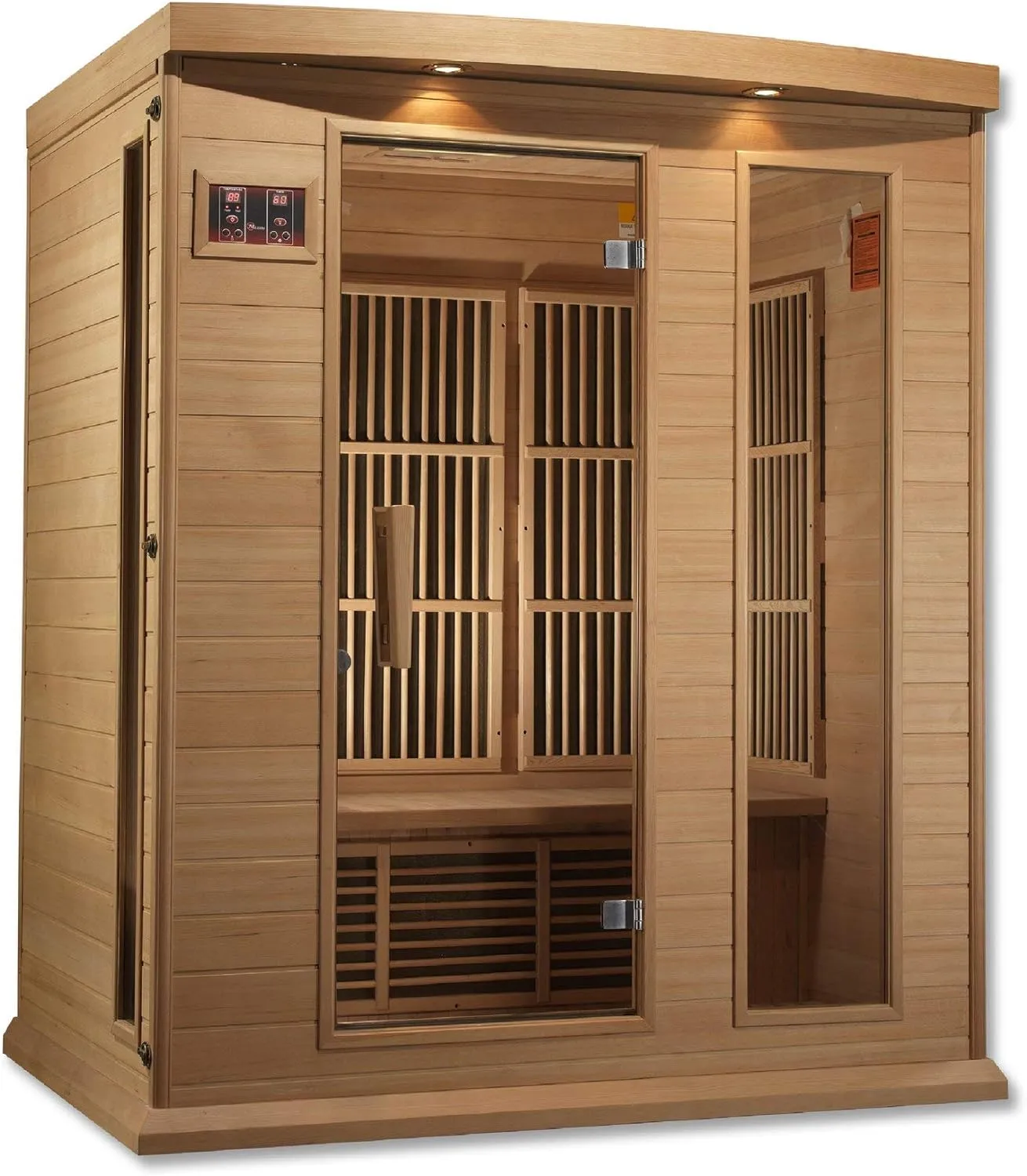 DYNAMIC SAUNAS Maxxus 3 Per Low EMF FAR Infrared Carbon Canadian Hemlock Sauna